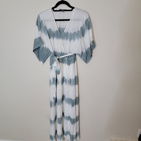Lulus Tie Dye Maxi Dress Blue Extra Small - Picture 1 of 11